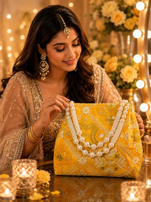 Mustard_Yellow_Floral_Embroidered_Pearl_Handle_Potli_Bag