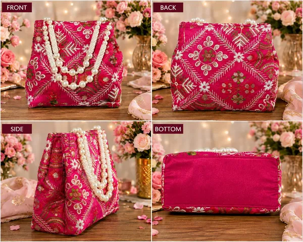 Rani_Pink_Floral_Embroidered_Pearl_Handle_Potli_Bag