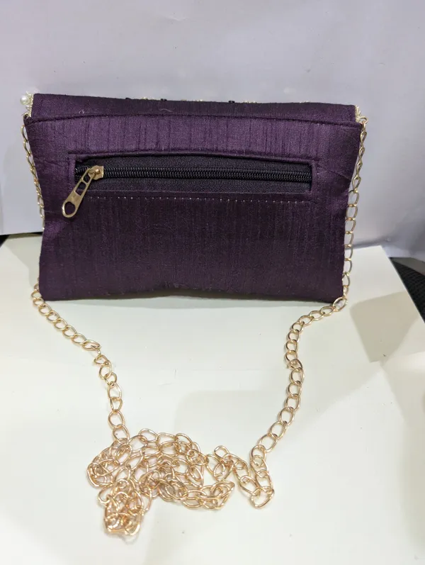 Purple_Silk_Pearl_Embellished_Sling_Clutch_For_Women