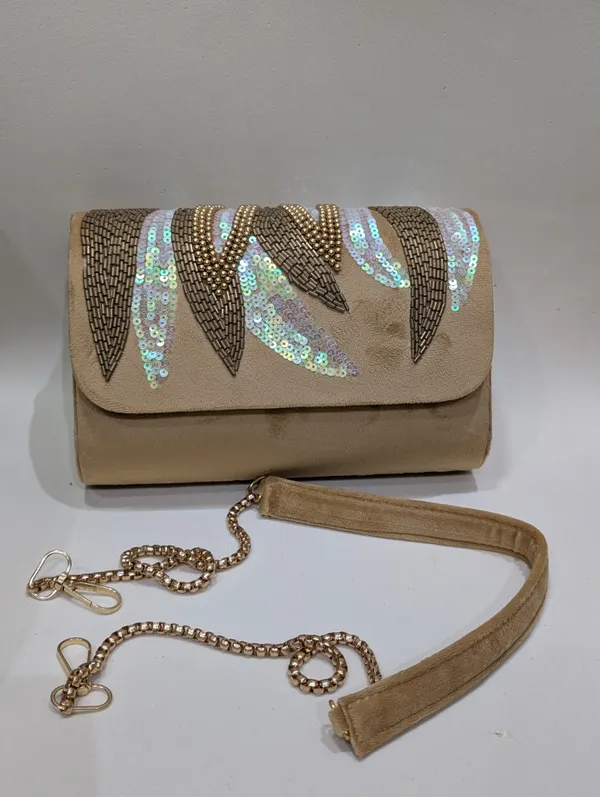 Beige_Silk_Beaded_Sequin_Embroidered_Clutch_For_Women