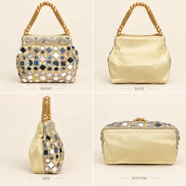 Golden_Silk_Mirror_Work_Embellished_Potli_Bag_For_Women