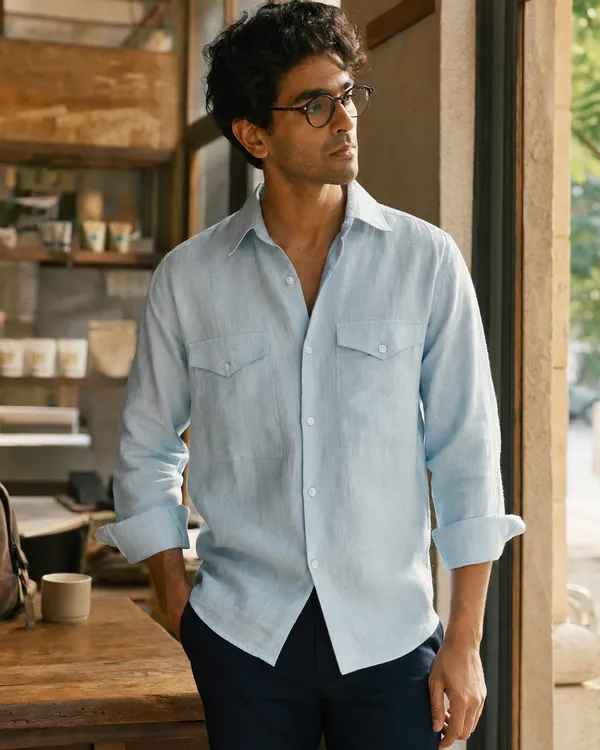 Mens_Sky_Blue_60_S_Lea_Linen_Utility_Shirt(GSG1030)