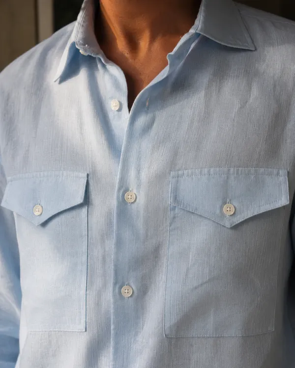 Mens_Sky_Blue_60_S_Lea_Linen_Utility_Shirt(GSG1030)