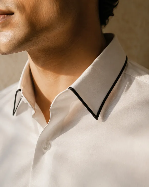Mens_White_Giza_Cotton_Contrast_Piped_Shirt(GSG1016)