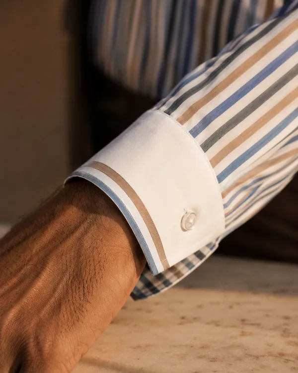 Mens_Albini_Cotton_Multi_Stripe_Dress_Shirt(GSG1023)