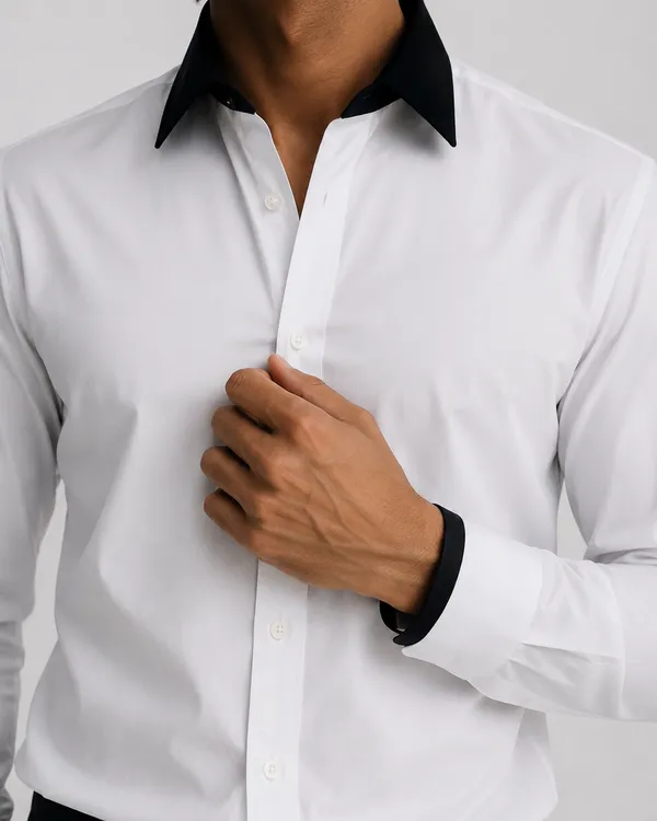 Mens_White_Giza_Cotton_Contrast_Collar_Shirt(GSG1028)