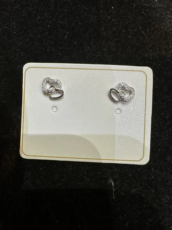 Silver_Sterling_Interlock_Heart_Stud_Earrings_For_Women