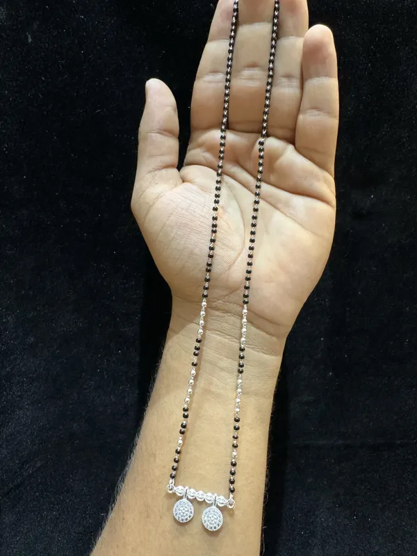 Silver_Sterling_Silver_Double_Chain_Mini_Ganthan_Mangalsutra_For_Women