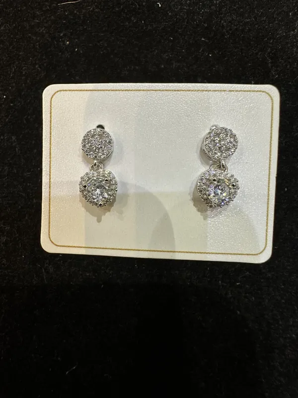 Silver_Sterling_Silver_Cubic_Zirconia_Drop_Earrings_For_Women