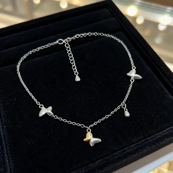 Silver_Sterling_Butterfly_Charm_Chain_Anklet_For_Women
