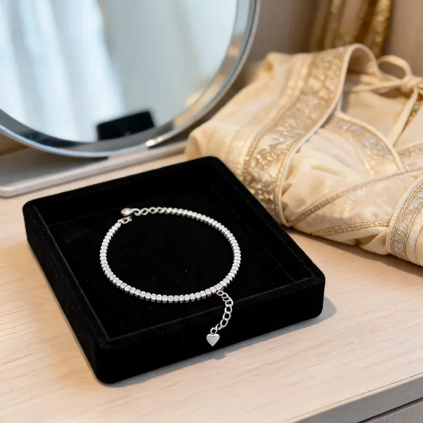 Silver_Sterling_Silver_Studded_Tennis_Bracelet_For_Women