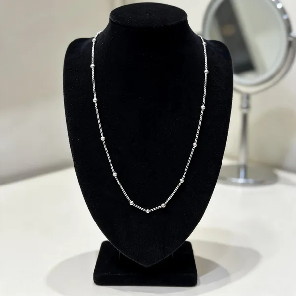 Silver_Sterling_Beaded_Box_Chain_Necklace_For_Women