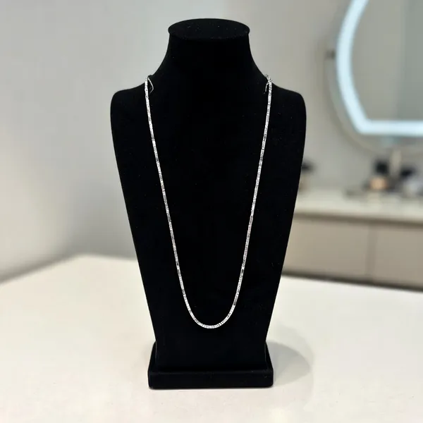 Silver_Sterling_Box_Chain_Necklace_For_Women