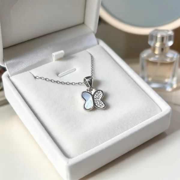 Silver_Sterling_Mother_Of_Pearl_Butterfly_Pendant_For_Women