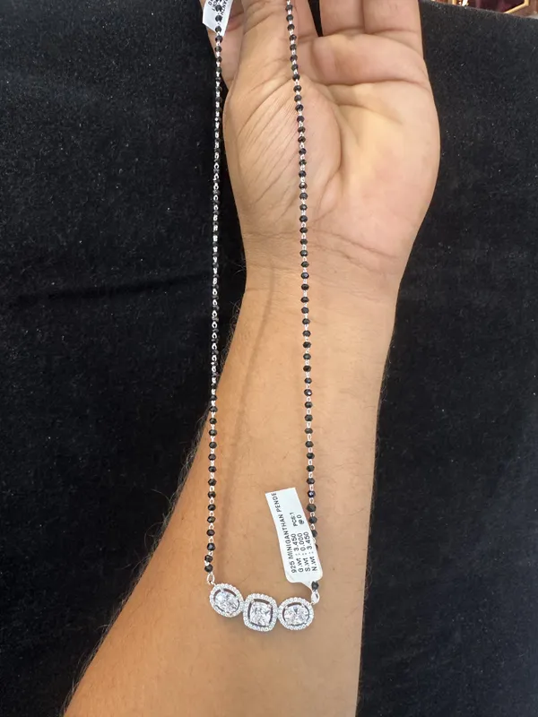 Silver_Sterling_Black_Beaded_Cz_Solitaire_Mangalsutra_For_Women