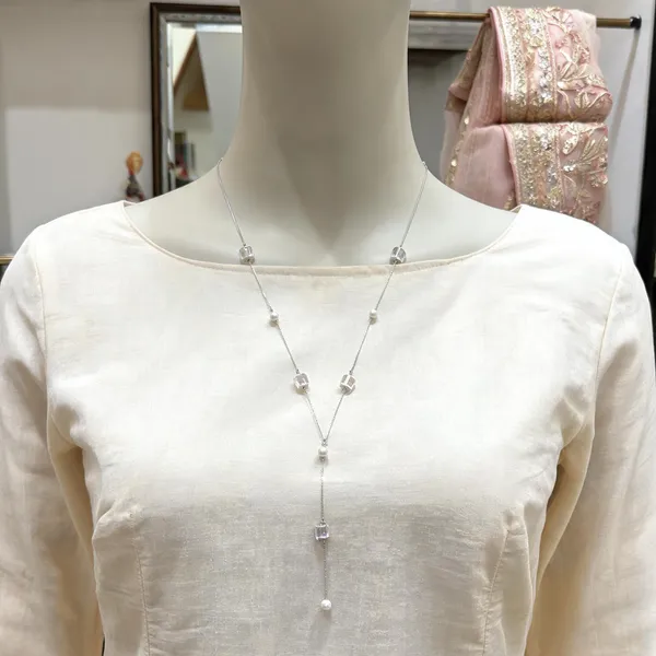 Silver_Sterling_Crystal_Studded_Rainbow_Necklace_For_Women