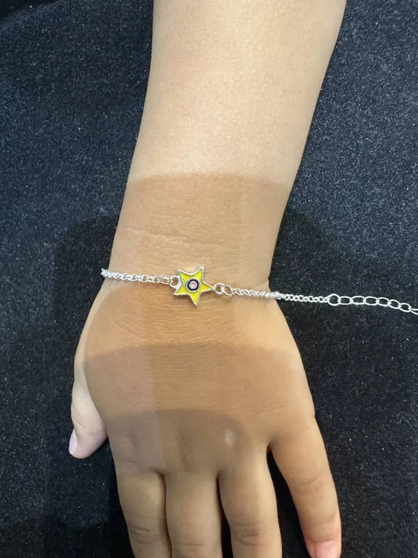 Silver_And_Yellow_Sterling_Star_Evil_Eye_Charm_Bracelet_For_Girls