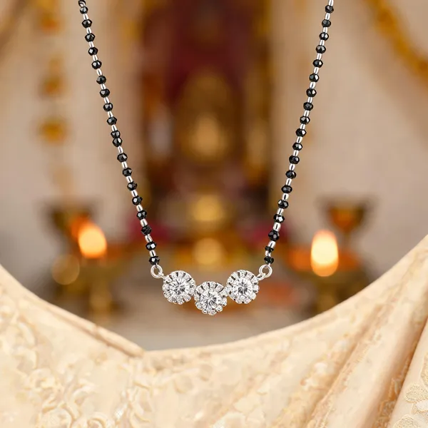 Silver_Sterling_Black_Beaded_Cz_Floral_Pendant_Mangalsutra_For_Women