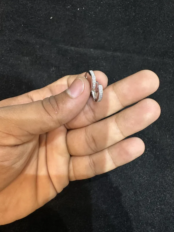 Silver_Sterling_Dual_Stone_Small_Hoop_Bali_Rings_For_Women