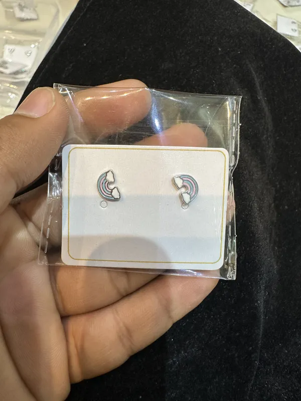 Multicolor_Enamel_Rainbow_Stud_Earrings_For_Girls