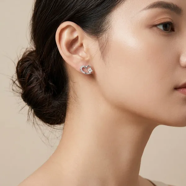 Silver_Sterling_Heart_Shaped_Stud_Earrings_For_Women