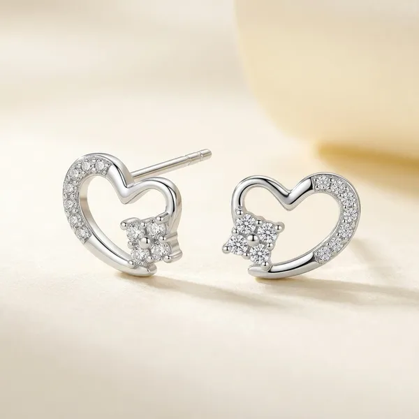 Silver_Sterling_Heart_Shaped_Stud_Earrings_For_Women