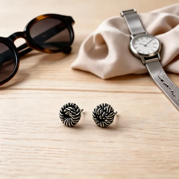 Silver_Sterling_Spiral_Stud_Earrings_For_Women
