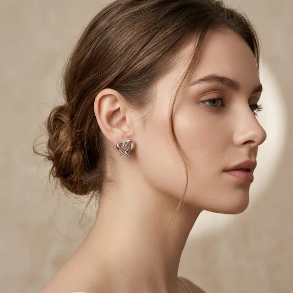 Silver_Sterling_Silver_Heart_Stud_Earrings_For_Women