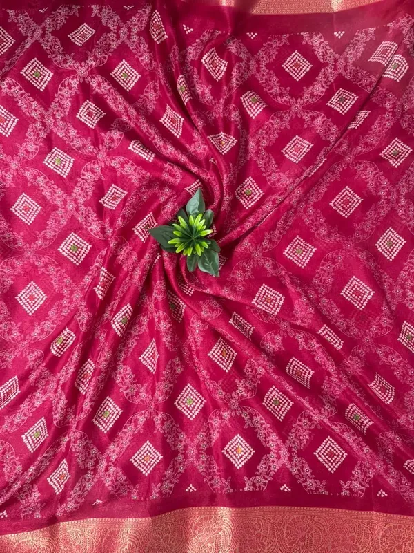Pink_Part_Wear__Printed_Saree_Wth_Printed_Blouse_And_Printed_Pallu