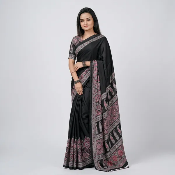 Printed_Daily_Wear_Crepe_Saree_(Multicolor)