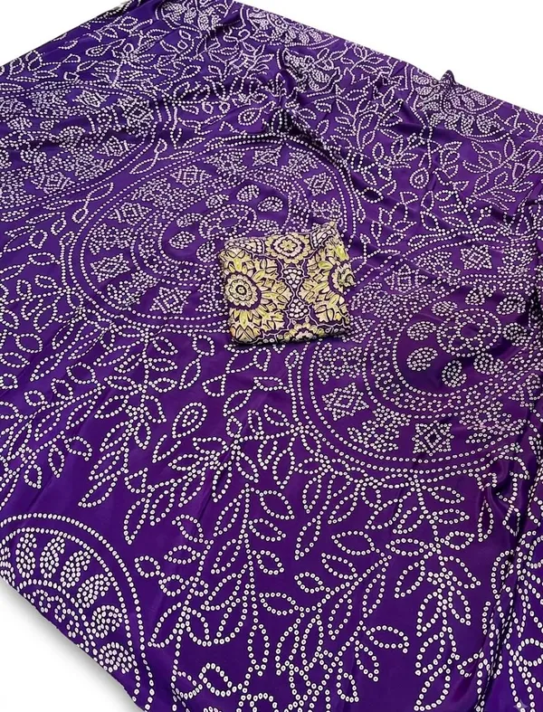 Crepe_Silk_Saree_Bandhani_Printed_Purple_