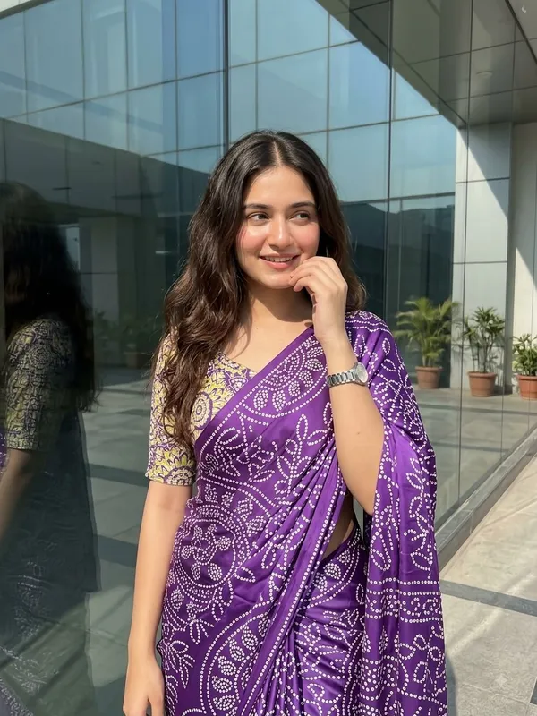 Crepe_Silk_Saree_Bandhani_Printed_Purple_