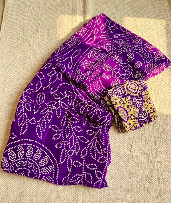 Crepe_Silk_Saree_Bandhani_Printed_Purple_