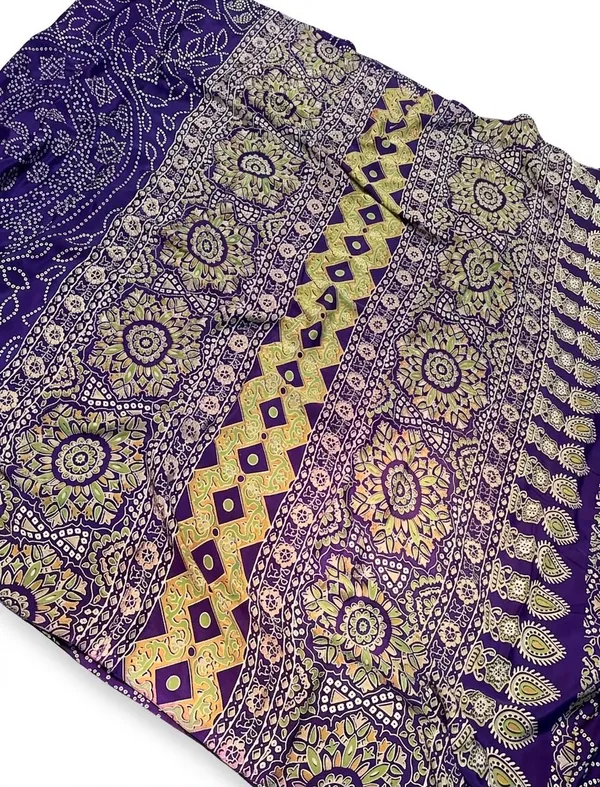 Crepe_Silk_Saree_Bandhani_Printed_Purple_