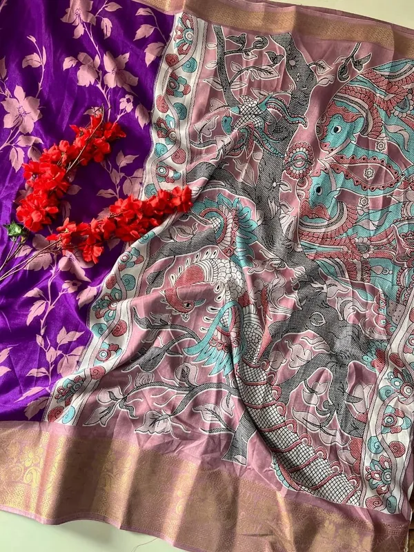 Purple_Cotton_Silk_Floral_Print_And_Printed_And_Self_Design_Saree_For_Women