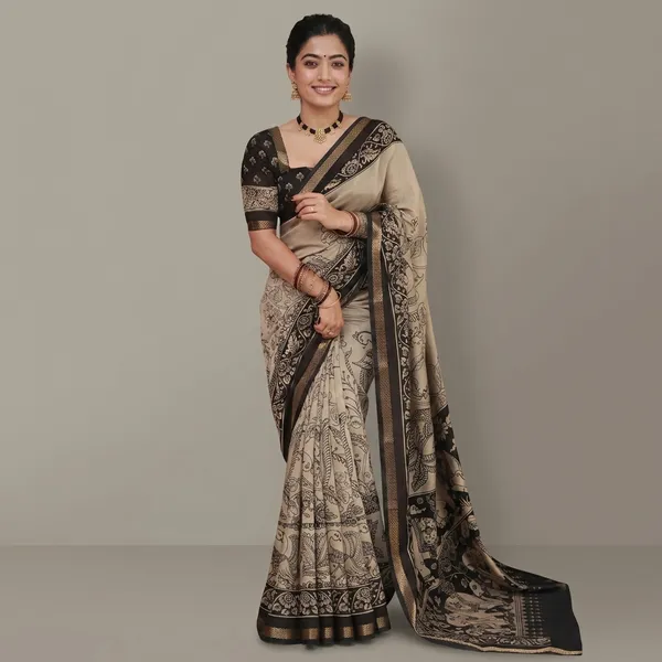 Printed_Kalamkari_Pure_Silk_Saree_(Multicolor)