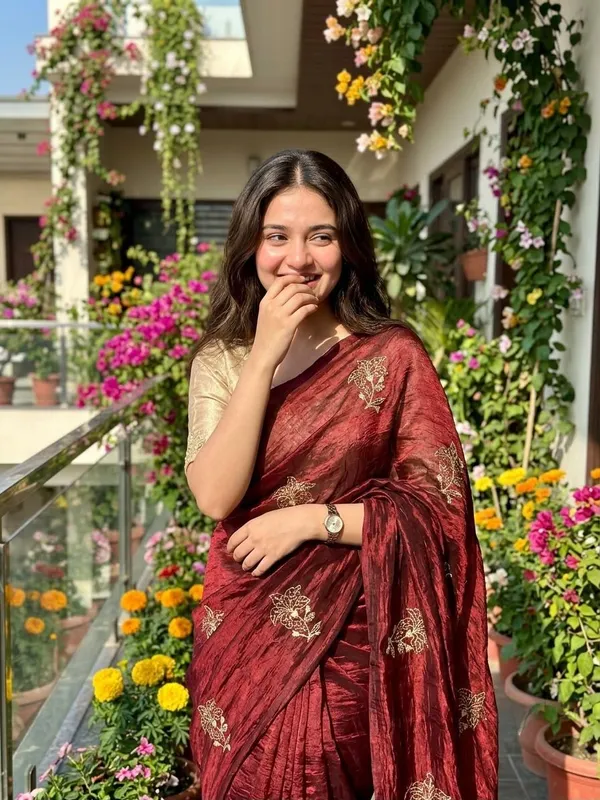 Maroon_Premium_Silk_Saree_With_Heavy_Sequins_Floral_Embroidery_Work_And_Unstitched_Blouse