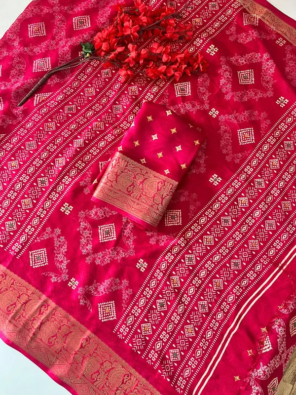 Party_Wear_Printed_Mysore_Silk_Blend_Saree_(Pink)