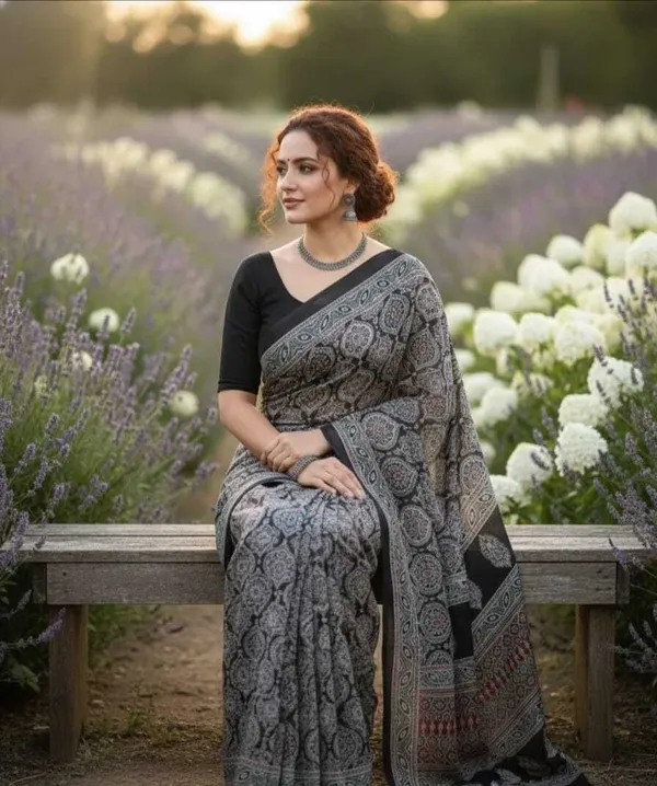 Black_Crepe_Printed_Saree_For_Women