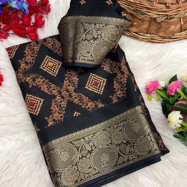 Printed_Mysore_Silk_Blend_Saree_(Multicolor)