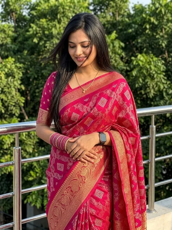 Printed_Mysore_Silk_Blend_Saree_(Black)
