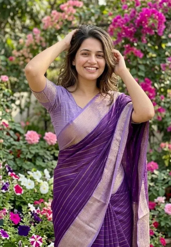 Woven_Daily_Wear_Cotton_Blend_Saree_(Purple)