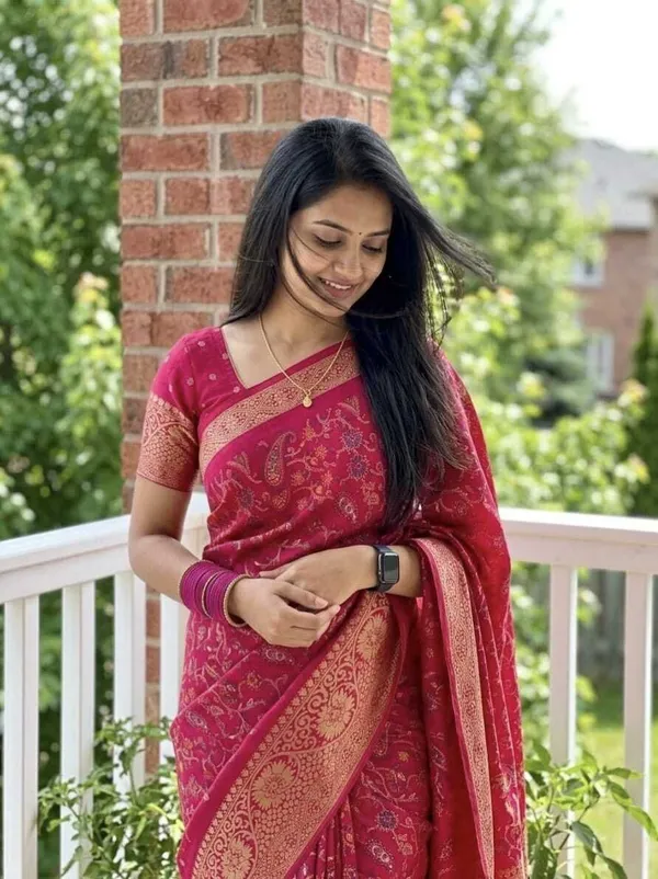 Printed_Mysore_Silk_Blend_Saree_(Pink)