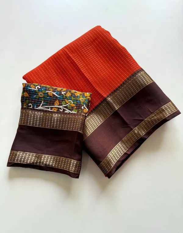 Printed_Bollywood_Cotton_Silk_Saree_(Orange)
