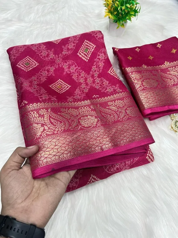 Printed_Bollywood_Chiffon_Saree_(Pink)