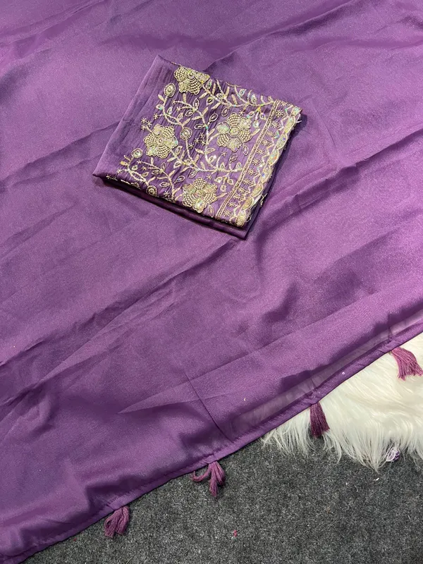 Embroidered_Daily_Wear_Georgette_Saree_(Purple)