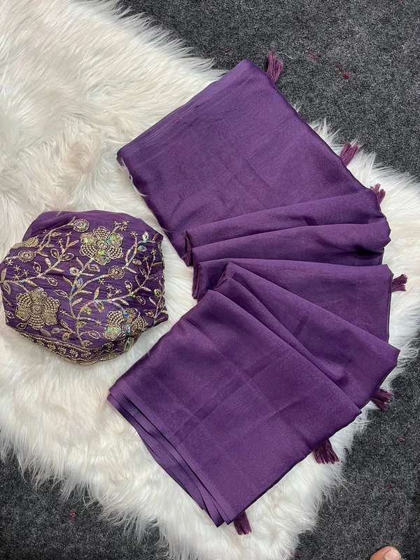 Embroidered_Daily_Wear_Georgette_Saree_(Purple)