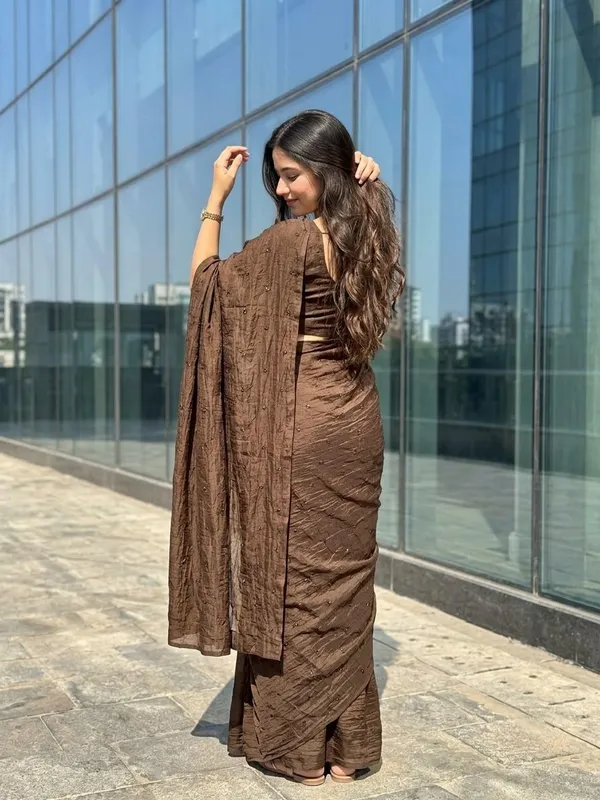 Tranding_Coffee_Crush_Soft_Fabric_Saree_With_All_Over_Beads_Butti_Work