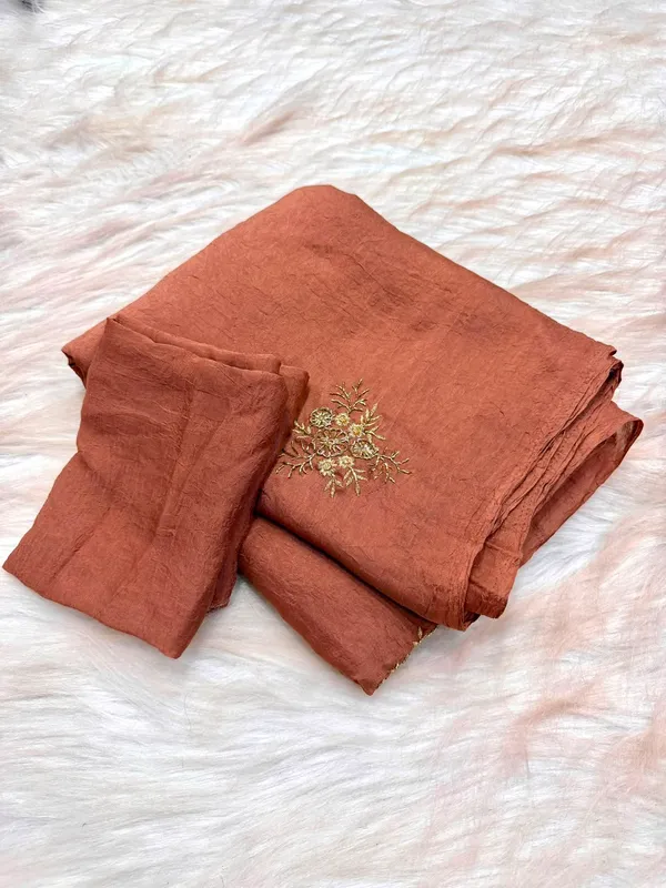 Tranding_Soft_Crush_Silk_Embroidery_Dana_Cut_Work_Saree_With_Running_Blouse