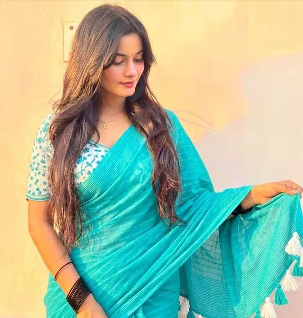 Purple_Chiffon_Striped_Saree_For_Women